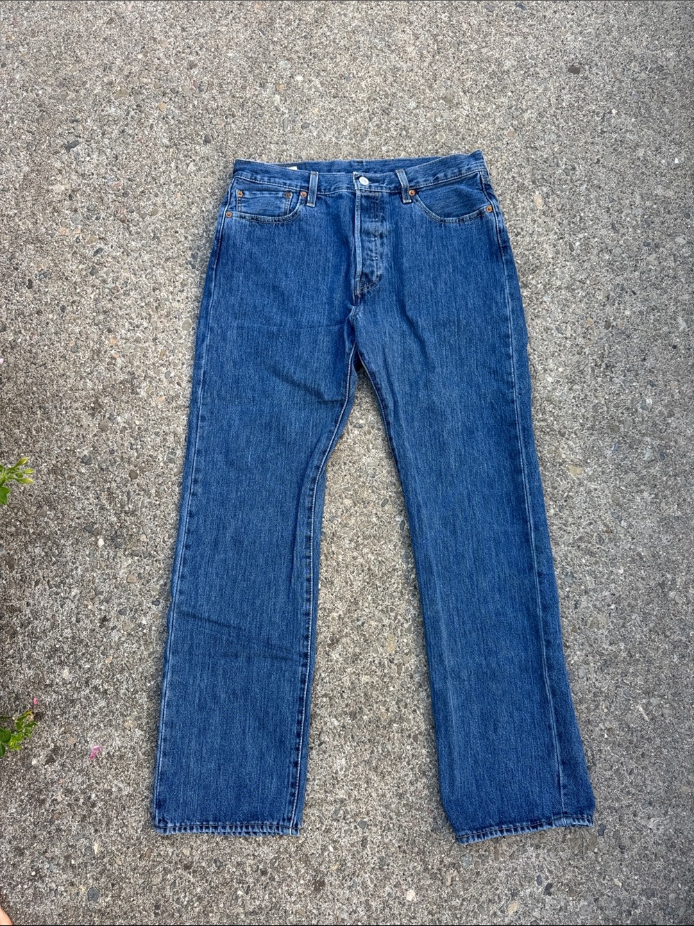Levi's 501, 34x32 Straight-Leg Men's Jeans in Blue Denim